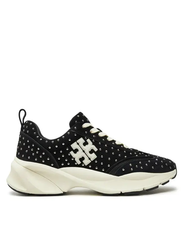 TORY BURCH Tory Burch Tenisice Good Luck Studded Trainer 161961 Crna