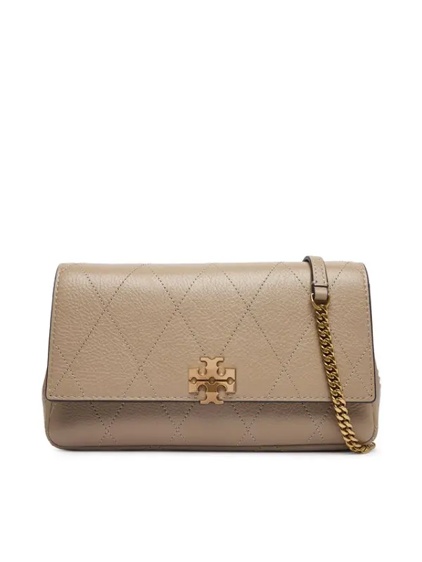 TORY BURCH Tory Burch Torbica Quilted Chain Wallet 186041 Krem