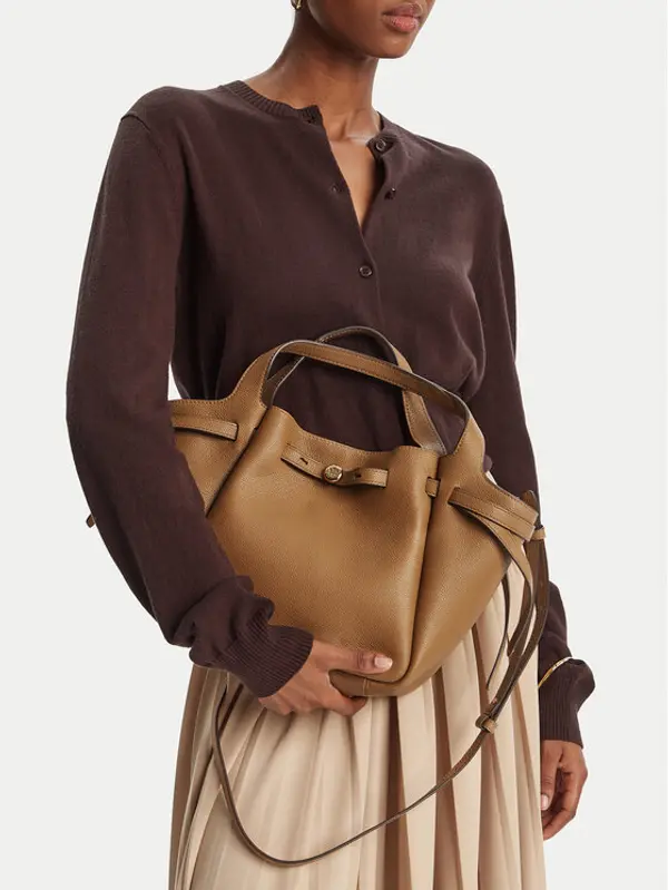 TORY BURCH Tory Burch Torbica Romy Satchel 164866 Smeđa