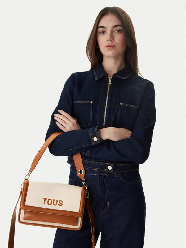 TOUS TOUS Torbica BANDOLERA M. AUDREE CANVAS 2002202743 Smeđa