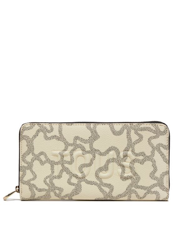 TOUS TOUS Veliki ženski novčanik Kaos Icon 395910208 Bež