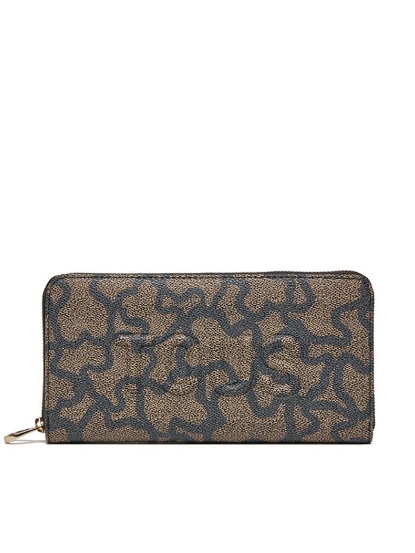 TOUS TOUS Veliki ženski novčanik Kaos Icon 395910212 Smeđa