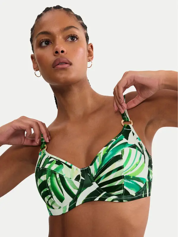 Triumph Triumph Gornji dio kupaćeg kostima Summer Palm 10226611 Zelena