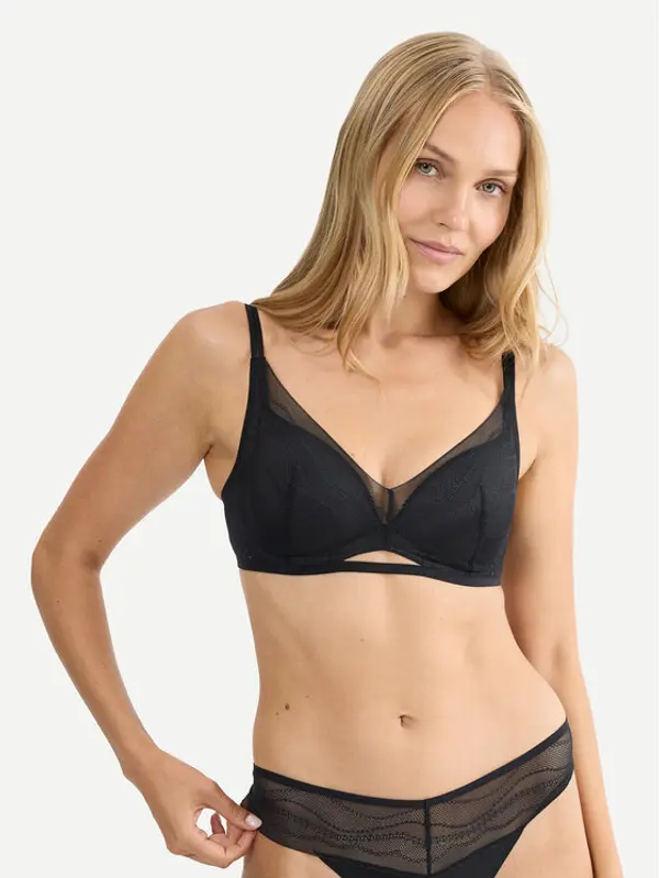 Triumph Triumph Grudnjak push-up Breathe & Lift 10226602 Crna