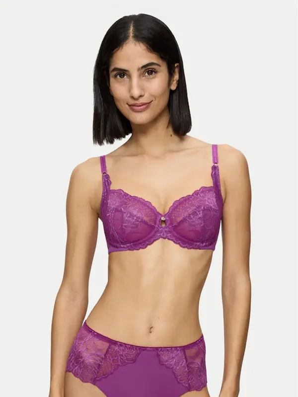 Triumph Triumph Grudnjak sa žicom Wild Peony Florale 10209608 Ljubičasta
