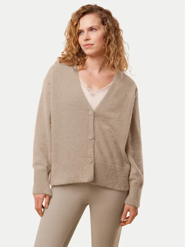 Triumph Triumph Kardigan Smart Thermal 10221469 Bež Regular Fit