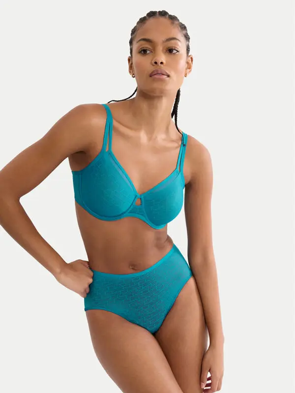 Triumph Triumph Klasične gaćice s visokim strukom Triumph Signature Sheer Maxi EX 10215936 Plava