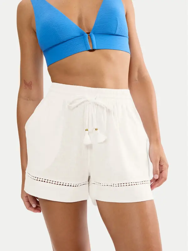 Triumph Triumph Kratke pidžama hlače Summer Wear 10227237 Bijela Regular Fit