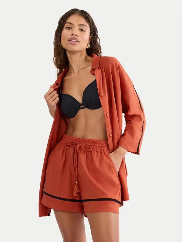 Triumph Triumph Kratke pidžama hlače Summer Wear 10227237 Narančasta Regular Fit