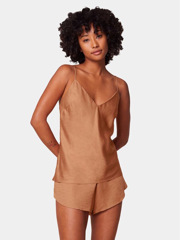 Triumph Triumph Pidžama Silky Sensuality 10218279 Smeđa Relaxed Fit