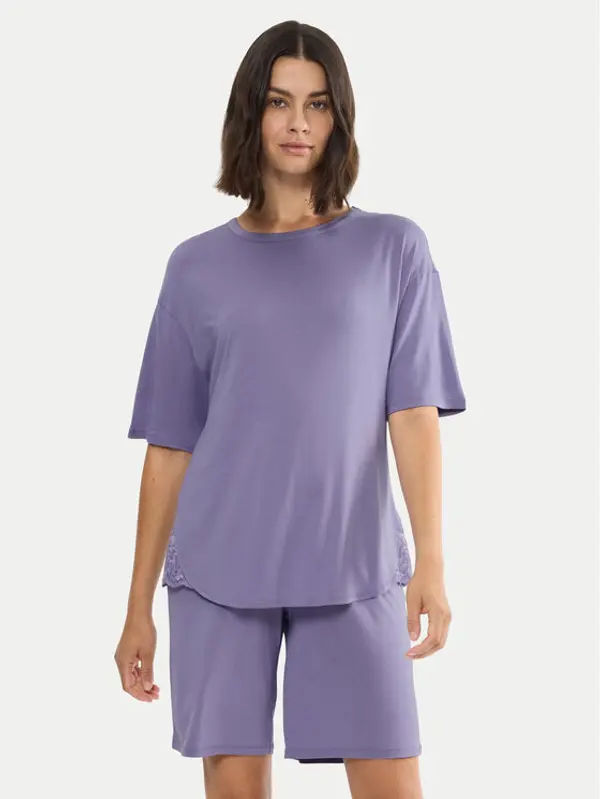 Triumph Triumph Pidžama Timeless Sensuality 10222627 Ljubičasta Relaxed Fit