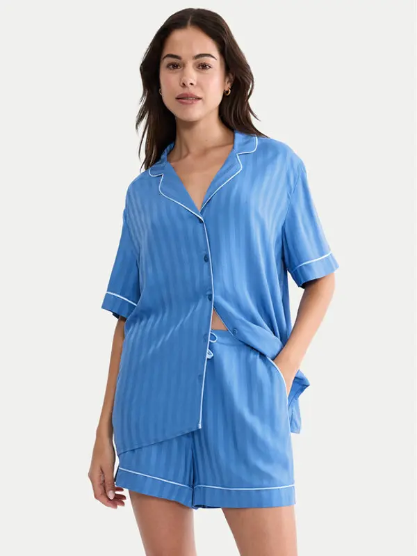 Triumph Triumph Spavaćiće Boyfriend 10227193 Plava Regular Fit