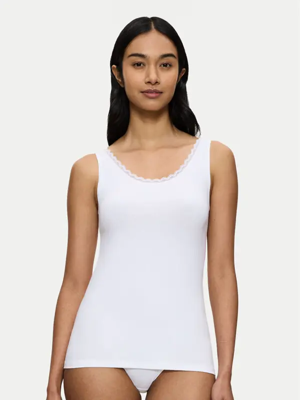 Triumph Triumph Top Feel Of Cotton 10224975 Bijela Slim Fit