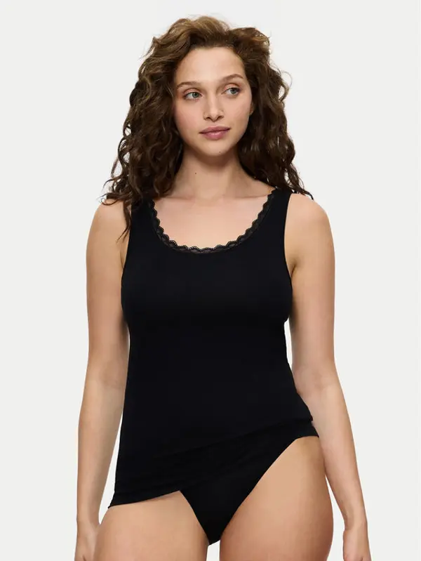 Triumph Triumph Top Feel Of Cotton 10224975 Crna Slim Fit