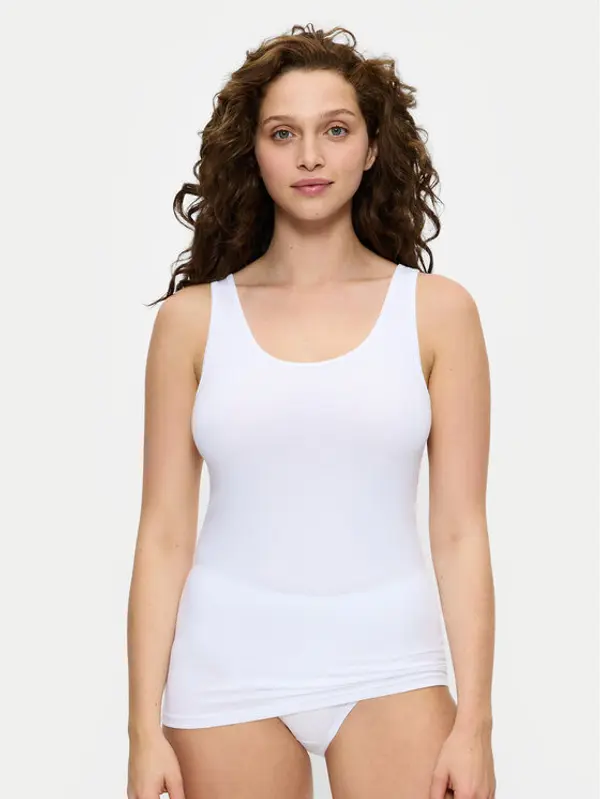 Triumph Triumph Top Sense Of Cotton 10224974 Bijela Slim Fit