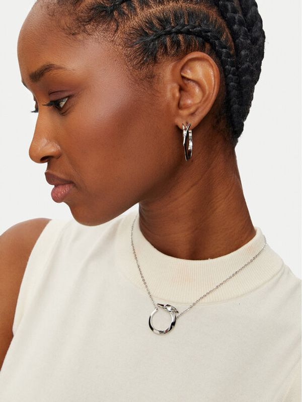 Trussardi Trussardi Naušnice TJAXB04 Srebrna