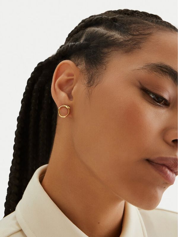 Trussardi Trussardi Naušnice TJAXB09 Zlatna