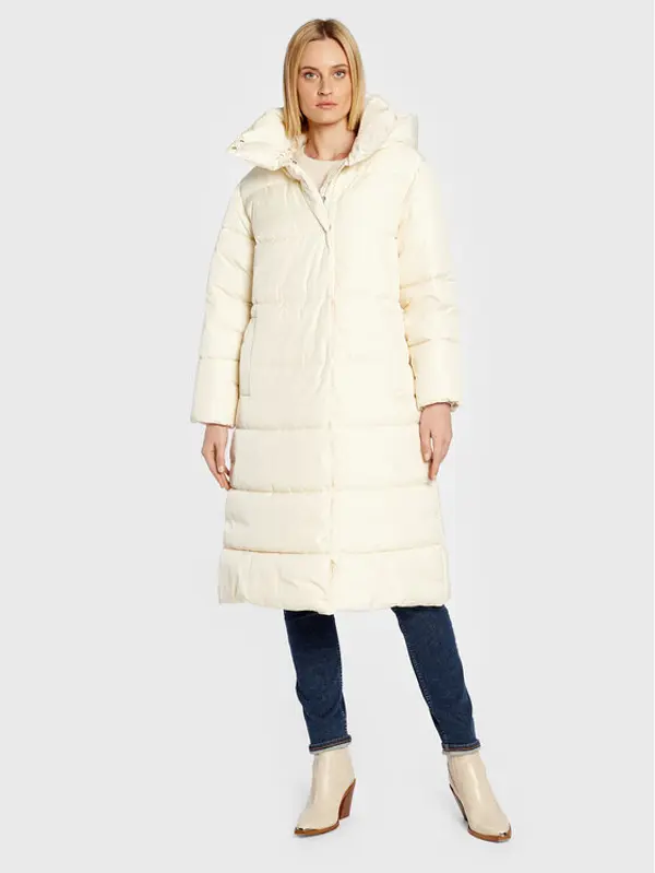 Trussardi Trussardi Zimska jakna 56S00792 Écru Relaxed Fit