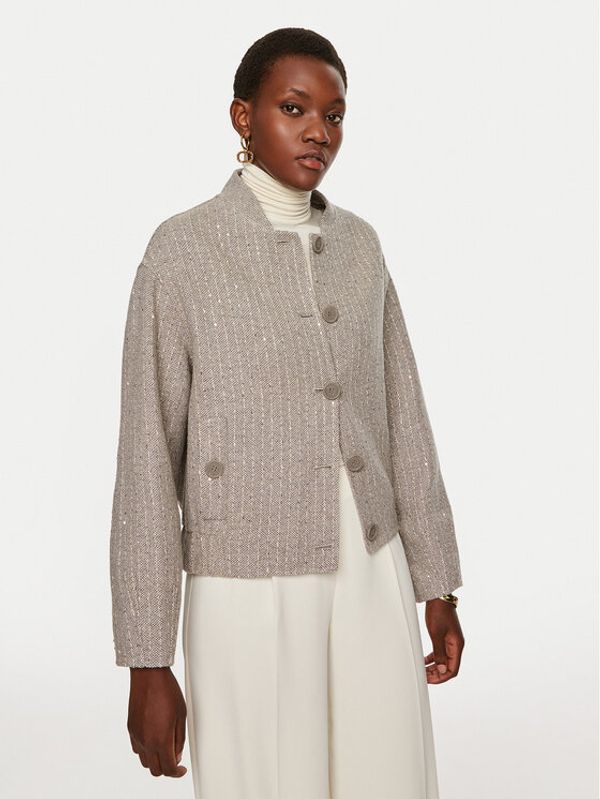 TWINSET TWINSET Bomber 242TP2051 Siva Loose Fit