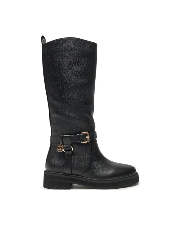 TWINSET TWINSET Čizme ispod koljena 242TGT172 Crna