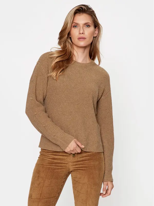 TWINSET TWINSET Džemper 232TT3330 Smeđa Regular Fit
