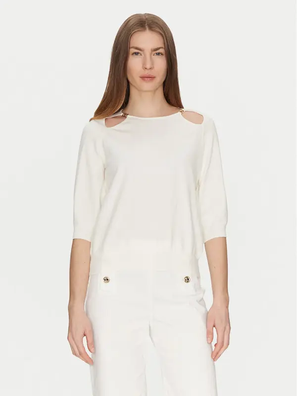 TWINSET TWINSET Džemper 251TP3490 Écru Loose Fit