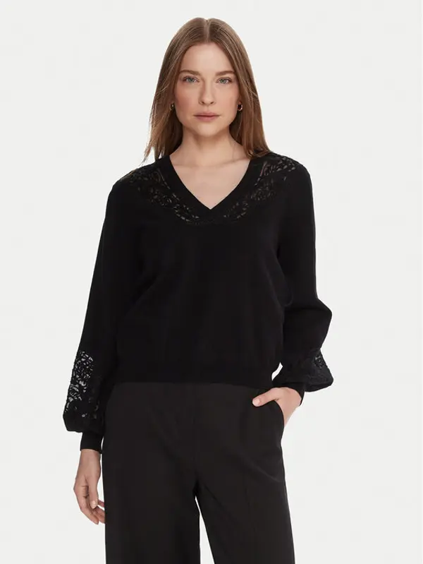 TWINSET TWINSET Džemper 252TT3440 Crna Regular Fit