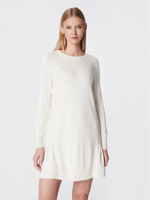 TWINSET TWINSET Džemper haljina 222TT3280 Écru Regular Fit