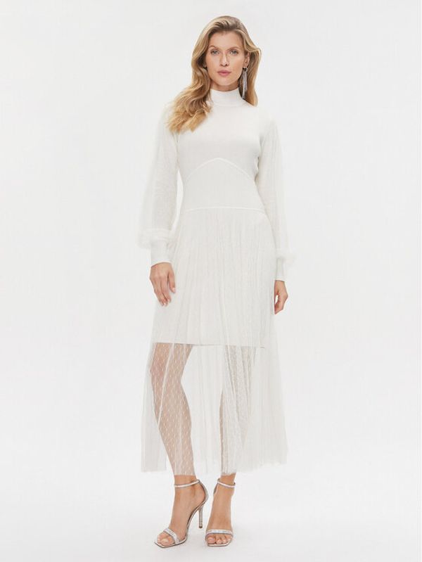 TWINSET TWINSET Džemper haljina 232TT3413 Écru Regular Fit