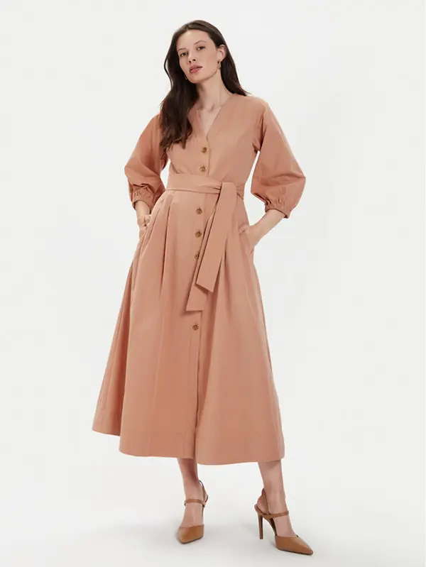 TWINSET TWINSET Haljina košulja 241TT2051 Narančasta Loose Fit