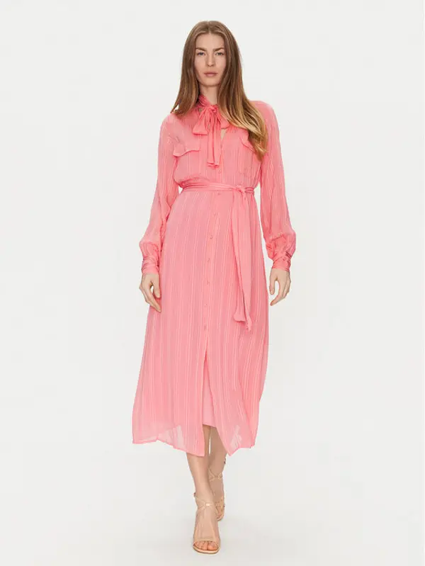 TWINSET TWINSET Haljina košulja 251TP2260 Narančasta Loose Fit