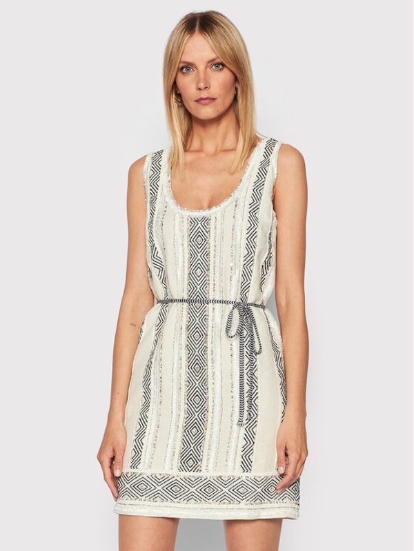 TWINSET TWINSET Haljina za svaki dan 221TT2240 Bež Straight Fit