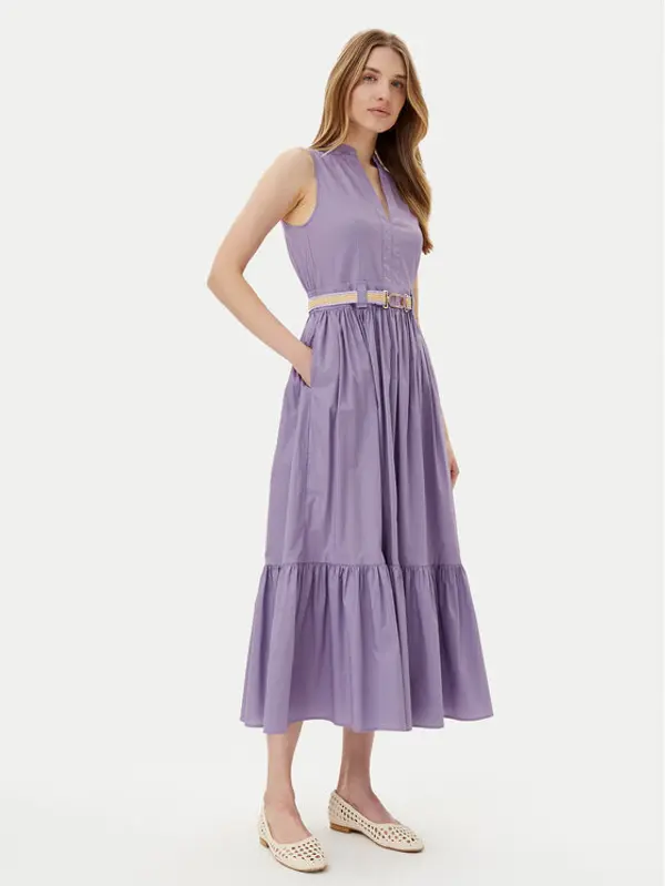 TWINSET TWINSET Haljina za svaki dan 251TT2101 Ljubičasta Regular Fit