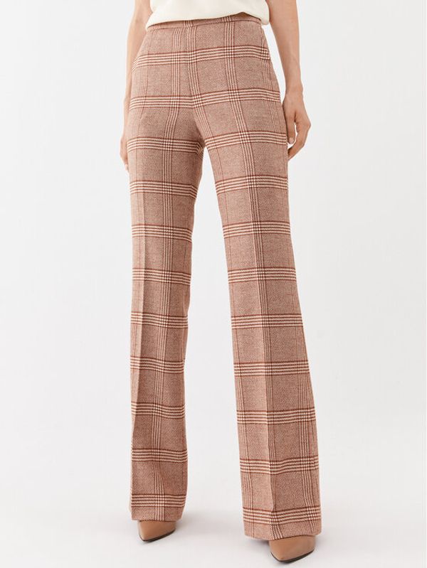 TWINSET TWINSET Hlače 232TP2754 Smeđa Regular Fit