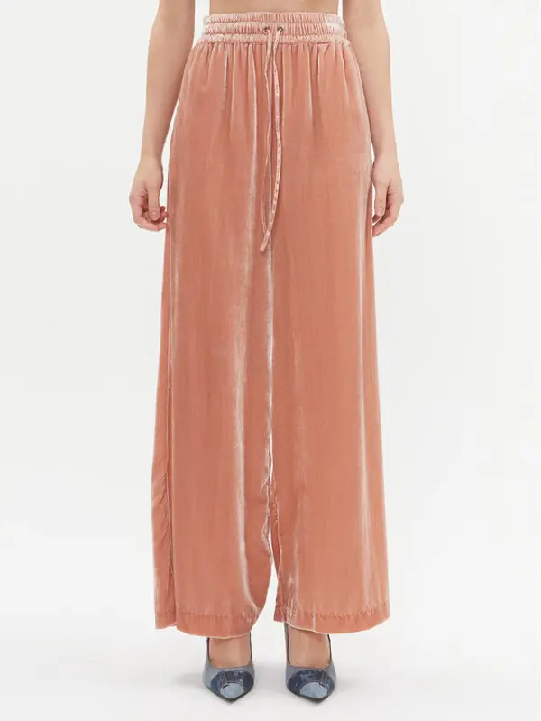 TWINSET TWINSET Hlače 232TT2202 Ružičasta Relaxed Fit