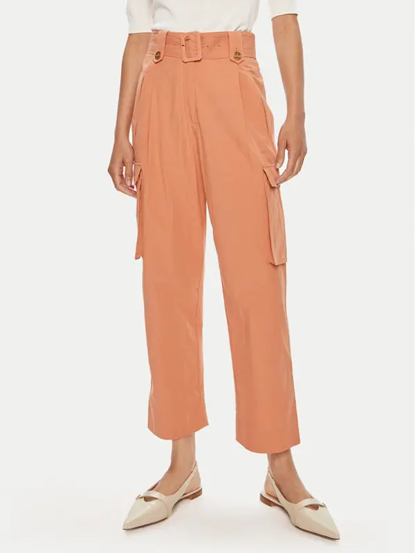 TWINSET TWINSET Hlače 241TT2052 Narančasta Loose Fit
