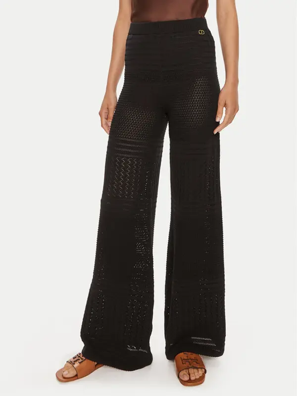 TWINSET TWINSET Hlače 241TT3163 Crna Slim Fit