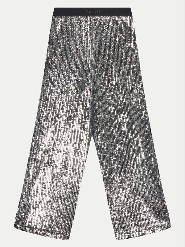 TWINSET TWINSET Hlače 242GJ2351 Ružičasta Wide Leg