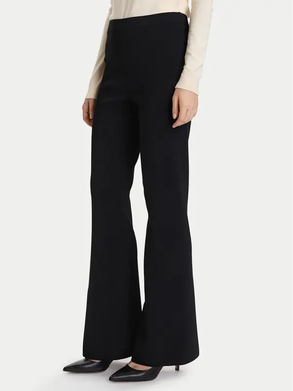 TWINSET TWINSET Hlače 252TP3206 Crna Flare Fit