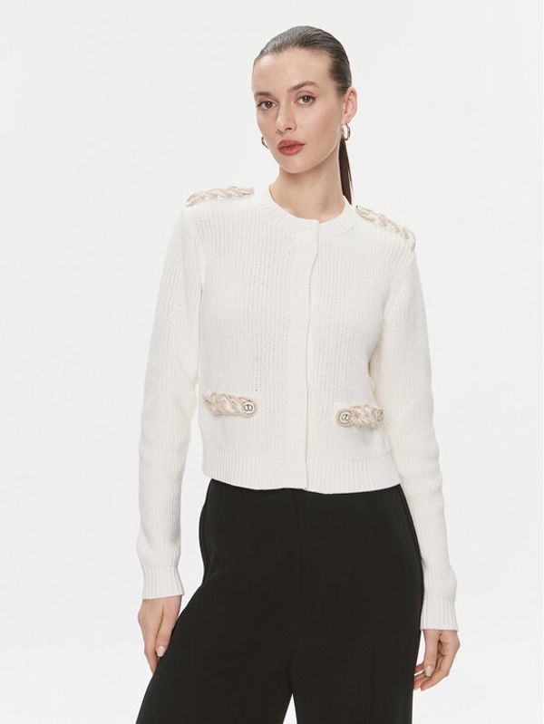 TWINSET TWINSET Kardigan 241TP3111 Écru Regular Fit