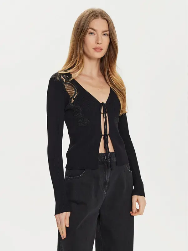 TWINSET TWINSET Kardigan 242TP3193 Crna Slim Fit