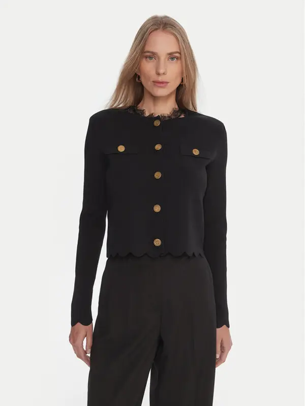 TWINSET TWINSET Kardigan 252TP320A Crna Regular Fit
