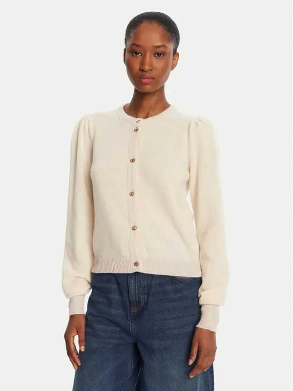 TWINSET TWINSET Kardigan 252TP3583 Bež Regular Fit