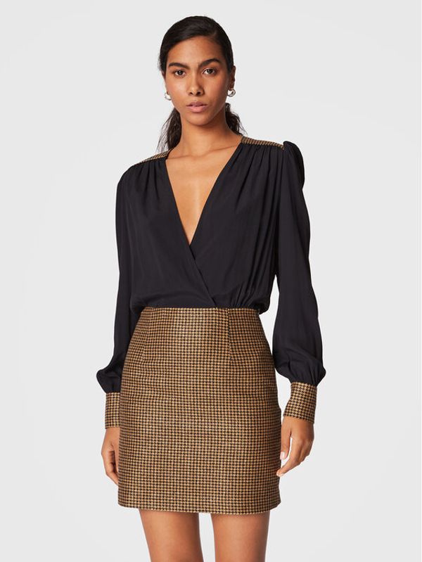 TWINSET TWINSET Koktel haljina 222TT2316 Crna Regular Fit