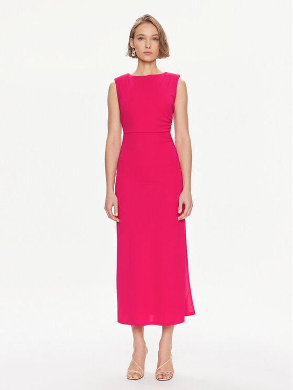 TWINSET TWINSET Koktel haljina 241TE2057 Ružičasta Regular Fit