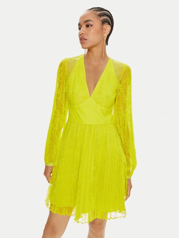 TWINSET TWINSET Koktel haljina 241TP2353 Žuta Regular Fit