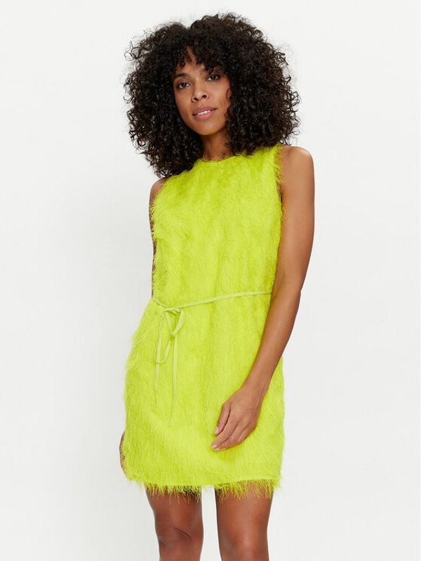 TWINSET TWINSET Koktel haljina 241TP2431 Žuta Regular Fit