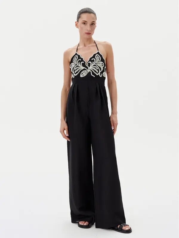 TWINSET TWINSET Kombinezon 251LB2FAA Crna Regular Fit