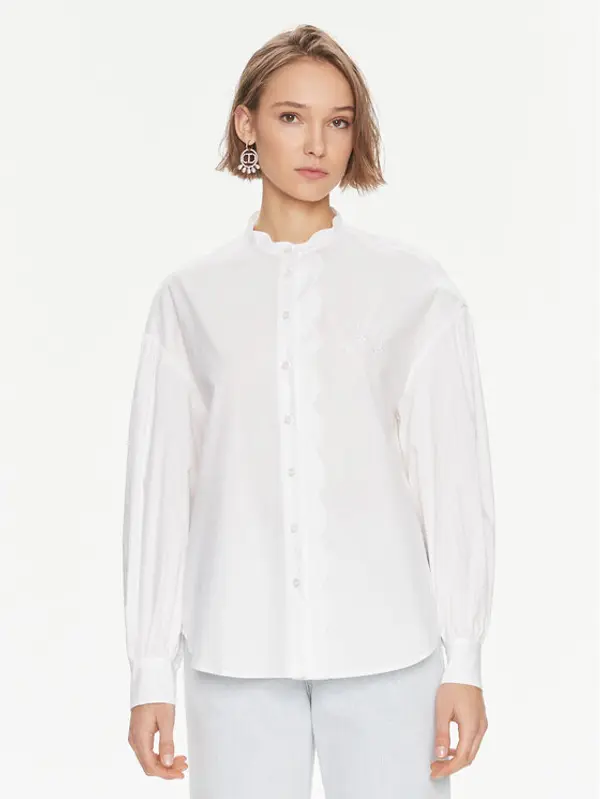 TWINSET TWINSET Košulja 241TP2080 Bijela Relaxed Fit