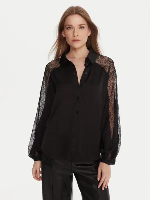 TWINSET TWINSET Košulja 252LL2TBB Crna Regular Fit